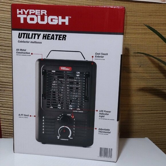 Nearly New 1500W Metal Hyper Tough Utility Heater - Picture 4 of 8